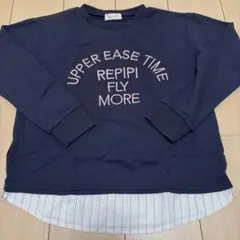 repipi armario レピピアルマリオ トレーナー Mサイズ　ネイビー紺