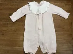 フリル付きピンクツーウェイ・ドレスオール