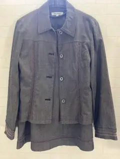 グレー デニム風 セットアップ