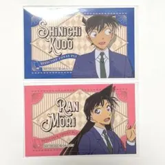 名探偵コナン コナンプラザ 特典 ステッカーカード 新一 蘭