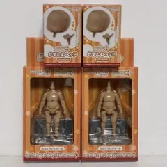 ねんどろいどどーる カスタムヘッド＆Boyボディ（cinnamon）各2個セット