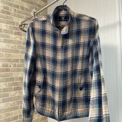 COMME CA COMMUNE チェック柄 ジップアップ ブルゾン Mのサムネイル