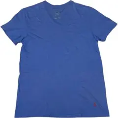 POLO Ralph Lauren Vネック Tシャツ M ブルー ポニー刺繍のサムネイル