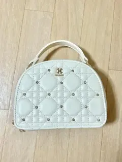 nice claupノベルティホワイトショルダーバッグ