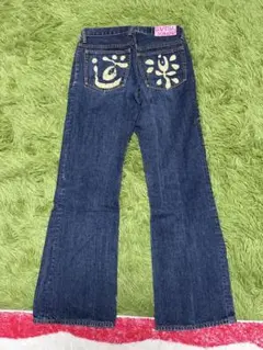 エビス1930ユニーク刺繍デニムパンツ 28✖️36 道楽 - メルカリ