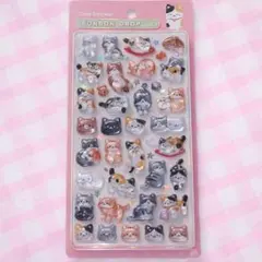 【正規品】和猫 和柄 ネコ ボンボンドロップシール