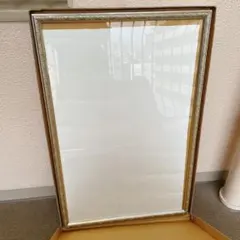 木製 額縁 ガラス ヴィンテージ 約131×77.5センチ - メルカリ
