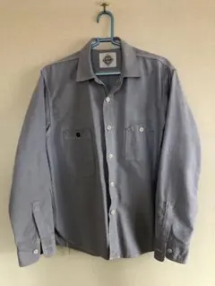F.O.B FACTORY F3193 長袖シャツ ブルー LLのサムネイル