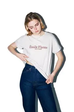 FUDGE掲載　SHIPS ソフトタッチプリントTEE Tシャツ ロゴ　【美品】のサムネイル