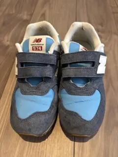 New Balance 574 キッズ スニーカー ブルー
