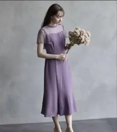 AIMER パーティードレス　ピンク