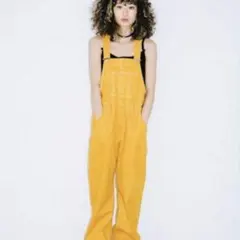 x-girl オーバーオール つなぎ サロペット オールインワン イエロー