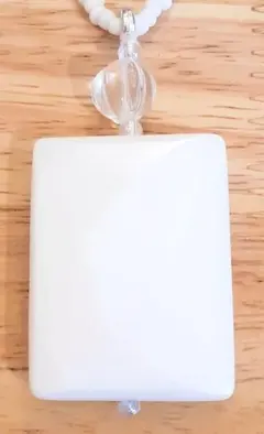 【オ 71】ホワイトオニキスのホワイトネックレス ハンドメイド