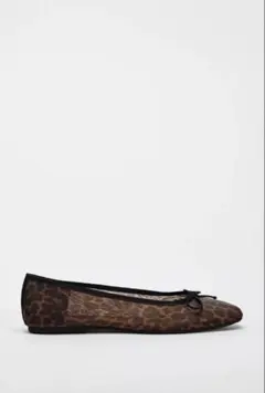 ZARA レオパード パンプス バレエシューズ