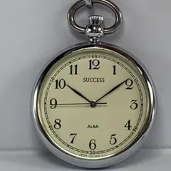 SEIKO ALBA SUCCESS ポケットウォッチ 純正チェーン 懐中時計