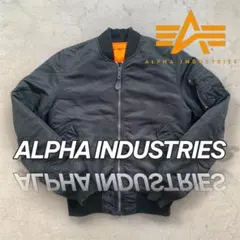 【極美品✨】ALPHA MA-1 ブラック Mサイズ フライトジャケット 即発送