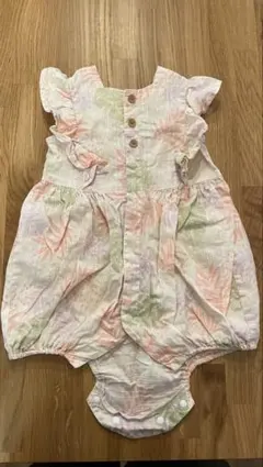 BREEZE 花柄ロンパースフリル付き