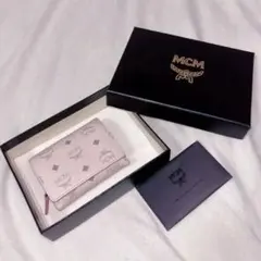 ♡ MCM ウォレット カードケース三つ折り財布 パウダーピンク ♡
