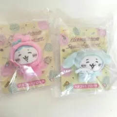 ナガノ サンリオ マスコットブローチ ちいかわ✕シナモン ハチワレ✕マイメロ