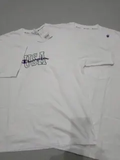 新品未使用 Champion 白Tシャツ Lサイズ 2枚セット