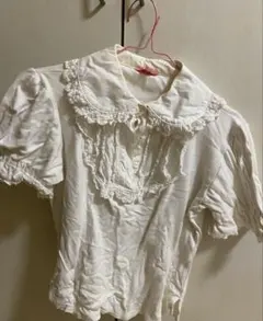 ベイビーザスターズシャインブライト　ハートレース襟　生成り　半袖長袖　ブラウス ハートハートブラウス – BABY, THE STARS SHINE BRIGHT