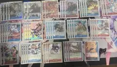 ワンピースカード 赤黒コビー デッキ リーダーパラレル スリーブ付き