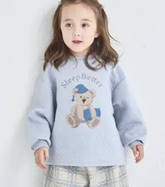 くまモチーフパジャマ　ブルー110
