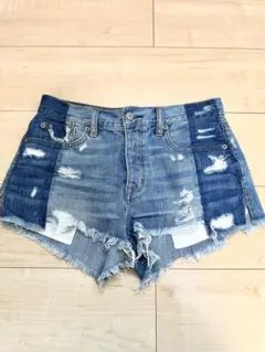 American Eagle ダメージデニムショートパンツ S