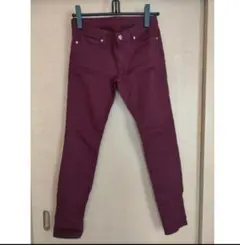 GU　カラー　スキニーパンツ