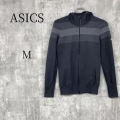 ASICS アシックス グレー 長袖 パーカー Mのサムネイル