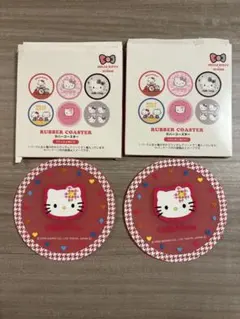 Hello Kitty 3COINS ラバーコースター 2枚セットのサムネイル