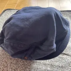 ネイビー コットン ハンティング帽