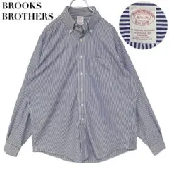 美品✨ブルックスブラザーズ 長袖シャツ ロンドンストライプ 青×白 16 1/2