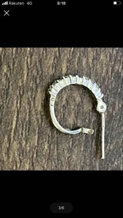 ホワイトゴールドダイヤモンドピアス