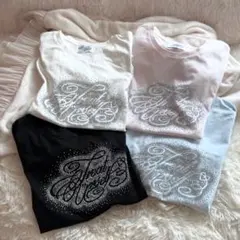 Treat Yourself ラインストーン Tシャツ(ブルー)のサムネイル
