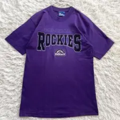 MLB ROCKIES PRO PLAYER 刺繍　USA製　半袖　Tシャツ