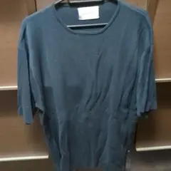 アダムエロペ　ネイビー　サマーニット　Ｔシャツのサムネイル