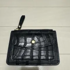 レザー 黒 ミニウォレット