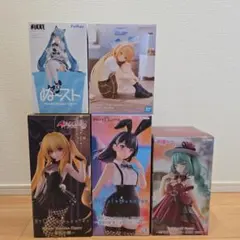 人気女性キャラフィギュア５体セット