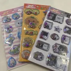 エアインマスコットシール　モノクロブー　みかんぼうや　まめごまのサムネイル