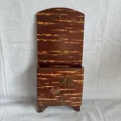 桜皮細工　レターラック　レトロのサムネイル