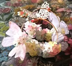 静かなる季節のバトンタッチ 舞うのは花か春か蝶々かフープ 40㍉ G