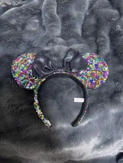 カラフルスパンコール ミッキー耳カチューシャ