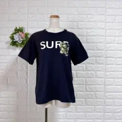 a1689 ビームスハート SURF ロゴTシャツ ボタニカル柄ポケット Lのサムネイル