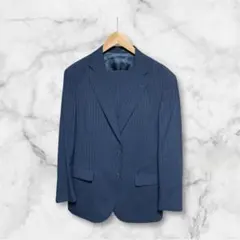 XL 2パンツ　ネイビー ストライプスーツ