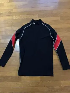 UNDER ARMOUR XL 長袖シャツ 黒/赤　美品