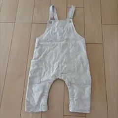 H&M ベージュオーバーオール 9M