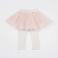 美品　petit main　レギンスつきチュールスカート　ベビーピンク　90cm