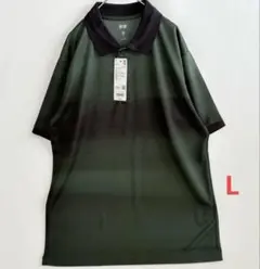 ユニクロ　ドライEXポロシャツ L グリーン 錦織圭選手着用モデル 新品タグ付