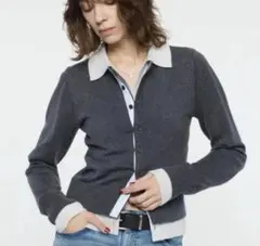 moussy DOUBLE LAYERED ニットシャツ